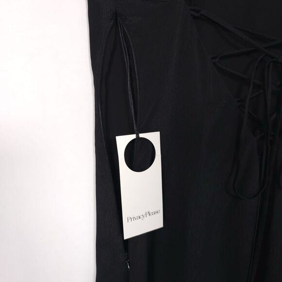 NWT Privacy Please REVOLVE Size SMALL Orrin Maxi Dress Women’s Black Slit Sexy - Picture 12 of 13